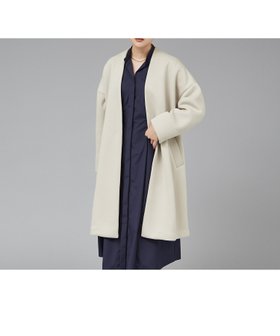 【カリテ/qualite】のダンボールノーカラーコート 人気、トレンドファッション・服の通販 founy(ファニー) ファッション Fashion レディースファッション WOMEN アウター Coat Outerwear コート Coats A/W・秋冬 Aw・Autumn/Winter・Fw・Fall-Winter タートルネック Turtleneck ハイネック High Neck ロング Long |ID:prp329100004126145