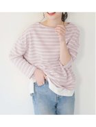 【コカ/COCA】のボーダーボートネックトップス 人気、トレンドファッション・服の通販 founy(ファニー) ファッション Fashion レディースファッション WOMEN トップス・カットソー Tops/Tshirt シンプル Simple ボーダー Border ポケット Pocket ロング Long thumbnail Pink|ID: prp329100004126202 ipo3291000000028566174