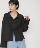 【アダム エ ロペ/ADAM ET ROPE'】のリボンシャツ 人気、トレンドファッション・服の通販 founy(ファニー) ファッション Fashion レディースファッション WOMEN トップス・カットソー Tops/Tshirt シャツ/ブラウス Shirts/Blouses 2025年 2025 A/W・秋冬 Aw・Autumn/Winter・Fw・Fall-Winter ジャケット Jacket スタンド Stand スリット Slit バランス Balance フェミニン Feminine フロント Front ポケット Pocket リボン Ribbon リラックス Relax 羽織 Haori thumbnail ブラック(01)|ID: prp329100004126207 ipo3291000000028904975