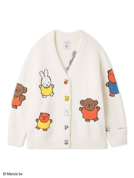 【ジェラート ピケ/gelato pique】の【Dick Bruna】【UNISEX】ベビモコ総柄ジャガードカーディガン インテリア・キッズ・メンズ・レディースファッション・服の通販 founy(ファニー) https://founy.com/ ファッション Fashion レディースファッション WOMEN トップス・カットソー Tops/Tshirt カーディガン Cardigans ユニセックス Unisex おすすめ Recommend カーディガン Cardigan スペシャル Special モチーフ Motif |ID: prp329100004126316 ipo3291000000028591209