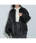 【ビームス ハート/BEAMS HEART】のヴィンテージライク フェイクレザー ブルゾン 人気、トレンドファッション・服の通販 founy(ファニー) ファッション Fashion レディースファッション WOMEN アウター Coat Outerwear ブルゾン Blouson/Jackets おすすめ Recommend スウェット Sweat スタンド Stand ストレート Straight デニム Denim ビッグ Big フェイクレザー Faux Leather フェミニン Feminine ブルゾン Blouson ポケット Pocket ロング Long ヴィンテージ Vintage 秋 Autumn/Fall thumbnail BLACK|ID: prp329100004127035 ipo3291000000028584470