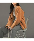 【アーバンリサーチ ロッソ/URBAN RESEARCH ROSSO】のシルクウールボアリバーシブルコート 人気、トレンドファッション・服の通販 founy(ファニー) ファッション Fashion レディースファッション WOMEN アウター Coat Outerwear コート Coats シルク Silk スエード Suede フェイクスエード Faux Suede ボックス Box ボンディング Bonding リバーシブル Reversible 冬 Winter 防寒 Cold Protection thumbnail CAMEL|ID: prp329100004127253 ipo3291000000028902041