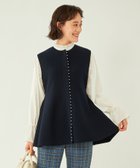 【その他のブランド/Other】のプチ フェイクパール ペプラム ジレ ニット -ウォッシャブル- NAVY|ID: prp329100004127581 ipo3291000000028682192