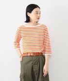 【ビームス ウイメン/BEAMS】の1cmボーダー ボートネック7分袖 24AW 人気、トレンドファッション・服の通販 founy(ファニー) ファッション Fashion レディースファッション WOMEN トップス・カットソー Tops/Tshirt インナー Inner 洗える Washable コンパクト Compact シンプル Simple 定番 Standard 人気 Popularity バランス Balance ベーシック Basic ボトム Bottom ボーダー Border ラウンド Round 2024年 2024 2024-2025秋冬・A/W Aw/Autumn/Winter/Fw/Fall/2024-2025 thumbnail ORANGE/WHT|ID: prp329100004127603 ipo3291000000028922945