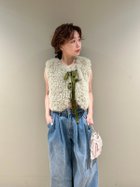 【リリーブラウン/Lily Brown】のベロアリボン2WAYジレ 人気、トレンドファッション・服の通販 founy(ファニー) ファッション Fashion レディースファッション WOMEN アウター Coat Outerwear トップス・カットソー Tops/Tshirt ベスト/ジレ Gilets/Vests ベロア Velour コンパクト Compact バランス Balance フロント Front ベスト Vest ベロア Velor リボン Ribbon thumbnail GRN[024]|ID: prp329100004127621 ipo3291000000028828328