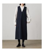 【マーコート/MARcourt】のMidiUmi Vネックジャンパースカート 人気、トレンドファッション・服の通販 founy(ファニー) ファッション Fashion レディースファッション WOMEN スカート Skirt A/W・秋冬 Aw・Autumn/Winter・Fw・Fall-Winter ストレッチ Stretch ストレート Straight ノースリーブ No Sleeve ボックス Box ポケット Pocket ロング Long 今季 This Season 定番 Standard 無地 Plain Color thumbnail ネイビー|ID: prp329100004127745 ipo3291000000028197782