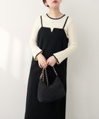 【ナチュラルクチュール/natural couture】の【WEB限定】キーネック圧縮ニットキャミワンピース 人気、トレンドファッション・服の通販 founy(ファニー) ファッション Fashion レディースファッション WOMEN ワンピース Dress キャミワンピース No Sleeve Dresses キャミワンピース Cami Dress ショルダー Shoulder ショート Short シンプル Simple スウェット Sweat スリット Slit タートルネック Turtleneck リブニット Rib Knit リラックス Relax ロング Long A/W・秋冬 Aw・Autumn/Winter・Fw・Fall-Winter 2024年 2024 2024-2025秋冬・A/W Aw/Autumn/Winter/Fw/Fall/2024-2025 thumbnail ブラック|ID: prp329100004128188 ipo3291000000028205869