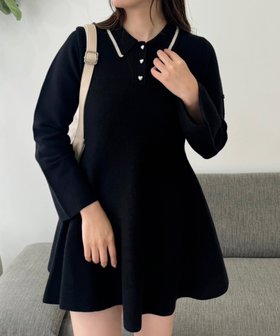 【ナイスクラップ/NICE CLAUP】のポロ襟ニットミニワンピース 人気、トレンドファッション・服の通販 founy(ファニー) ファッション Fashion レディースファッション WOMEN ワンピース Dress 2024年 2024 2024-2025秋冬・A/W Aw/Autumn/Winter/Fw/Fall/2024-2025 おすすめ Recommend ガーリー Girly キャップ Cap ストレッチ Stretch スニーカー Sneakers スポーティ Sporty トレンド Trend |ID:prp329100004128190