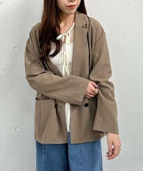 【アルシーヴ/archives】のダブルテーラードジャケット 人気、トレンドファッション・服の通販 founy(ファニー) ファッション Fashion レディースファッション WOMEN アウター Coat Outerwear ジャケット Jackets テーラードジャケット Tailored Jackets ジャケット Jacket セットアップ Set Up パイピング Piping ロールアップ Roll Up 夏 Summer 洗える Washable 秋 Autumn/Fall 長袖 Long Sleeve |ID:prp329100004128482