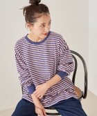 【フリークスストア/FREAK'S STORE】のビックシルエット カラー ボーダー ロングスリーブ Tシャツ【限定展開】 24AW ブルー×ピンク|ID: prp329100004128862 ipo3291000000028809149