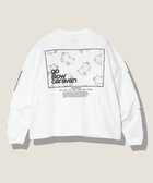 【ゴースローキャラバン/go slow caravan】のUSA/CスクエアLOGOバックプリントミドルTEE 人気、トレンドファッション・服の通販 founy(ファニー) ファッション Fashion レディースファッション WOMEN バッグ Bag カットソー Cut And Sew グラフィック Graphic スクエア Square スリーブ Sleeve プリント Print ロング Long ワイド Wide 定番 Standard thumbnail ホワイト|ID: prp329100004128900 ipo3291000000028716316