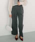 【アルシーヴ/archives】のハイウエストタックスラックス 人気、トレンドファッション・服の通販 founy(ファニー) ファッション Fashion レディースファッション WOMEN コンパクト Compact スウェット Sweat ダウン Down thumbnail CHARCOAL GRAY|ID: prp329100004129050 ipo3291000000028216344