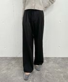 【アルシーヴ/archives】のハイウエストタックスラックス 人気、トレンドファッション・服の通販 founy(ファニー) ファッション Fashion レディースファッション WOMEN コンパクト Compact スウェット Sweat ダウン Down thumbnail BLACK|ID: prp329100004129050 ipo3291000000028216345