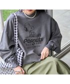 【コーエン/COEN】のPEANUTS(ピーナッツ)コラボピグメント裏毛クルーネックスウェット 人気、トレンドファッション・服の通販 founy(ファニー) ファッション Fashion レディースファッション WOMEN トップス・カットソー Tops/Tshirt パーカ Sweats スウェット Sweat 春 Spring ショルダー Shoulder スウェット Sweat タートル Turtle ドロップ Drop パステル Pastel ビンテージ Vintage プリント Print ボトム Bottom 別注 Special Order レース Race S/S・春夏 Ss・Spring/Summer 夏 Summer thumbnail DK.GRAY|ID: prp329100004129634 ipo3291000000028568923