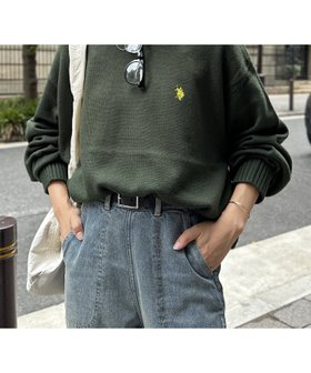 【シーピーシーエム/CPCM】の【U.S. POLO ASSN.】クルーネックニット 人気、トレンドファッション・服の通販 founy(ファニー) ファッション Fashion レディースファッション WOMEN トップス・カットソー Tops/Tshirt ニット Knit Tops イタリア Italy 秋 Autumn/Fall 腕時計 Watch コレクション Collection シンプル Simple セーター Sweater メンズ Mens 冬 Winter A/W・秋冬 Aw・Autumn/Winter・Fw・Fall-Winter |ID:prp329100004130605