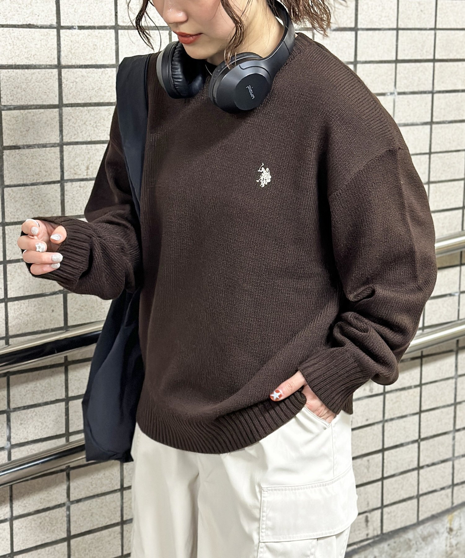 【シーピーシーエム/CPCM】の【U.S. POLO ASSN.】クルーネックニット インテリア・キッズ・メンズ・レディースファッション・服の通販 founy(ファニー) 　ファッション　Fashion　レディースファッション　WOMEN　トップス・カットソー　Tops/Tshirt　ニット　Knit Tops　イタリア　Italy　秋　Autumn/Fall　腕時計　Watch　コレクション　Collection　シンプル　Simple　セーター　Sweater　メンズ　Mens　冬　Winter　A/W・秋冬　Aw・Autumn/Winter・Fw・Fall-Winter　ブラウンその他1|ID: prp329100004130605 ipo3291000000029515852