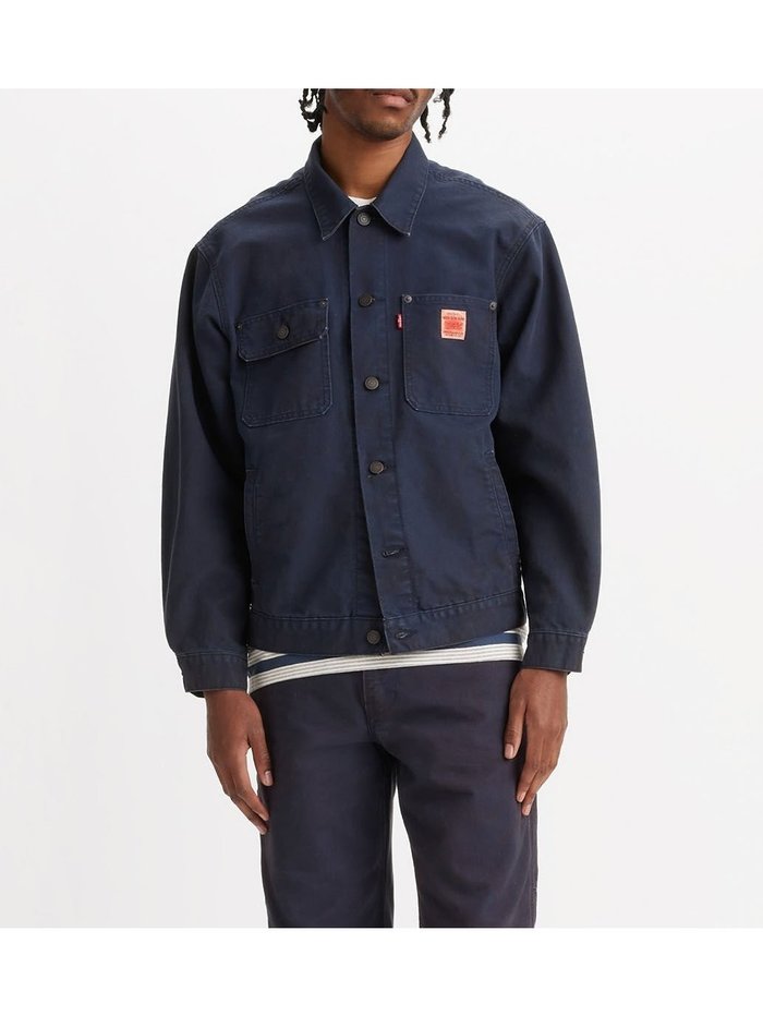 【リーバイス/Levis / MEN】のWORKWEAR SUNRISE トラッカージャケット ブルー DRESS BLUES インテリア・キッズ・メンズ・レディースファッション・服の通販 founy(ファニー) https://founy.com/ ファッション Fashion メンズファッション MEN キャンバス Canvas コレクション Collection ジーンズ Jeans ストレッチ Stretch デニム Denim ポケット Pocket ループ Loop ワーク Work |ID: prp329100004130685 ipo3291000000028803406