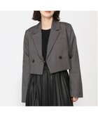 【イング/INGNI】のTRショートテーラードジャケット 人気、トレンドファッション・服の通販 founy(ファニー) ファッション Fashion レディースファッション WOMEN アウター Coat Outerwear ジャケット Jackets テーラードジャケット Tailored Jackets おすすめ Recommend コンパクト Compact ショート Short ジャケット Jacket トレンド Trend ボトム Bottom ロング Long エレガント 上品 Elegant thumbnail グレー|ID: prp329100004130779 ipo3291000000028475974