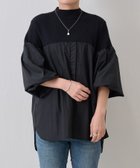 【その他のブランド/Other】のリブニットコンビシャツ 人気、トレンドファッション・服の通販 founy(ファニー) ファッション Fashion レディースファッション WOMEN トップス・カットソー Tops/Tshirt ニット Knit Tops シャツ/ブラウス Shirts/Blouses ストレッチ Stretch リブニット Rib Knit thumbnail ブラック|ID: prp329100004130791 ipo3291000000028889443