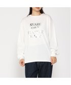 【イング/INGNI】のハクプリントロゴロンT 人気、トレンドファッション・服の通販 founy(ファニー) ファッション Fashion レディースファッション WOMEN トップス・カットソー Tops/Tshirt ロング / Tシャツ T-Shirts クール Cool シルバー Silver シンプル Simple プリント Print メタリック Metallic thumbnail オフホワイト/シルバー|ID: prp329100004130957 ipo3291000000028248802