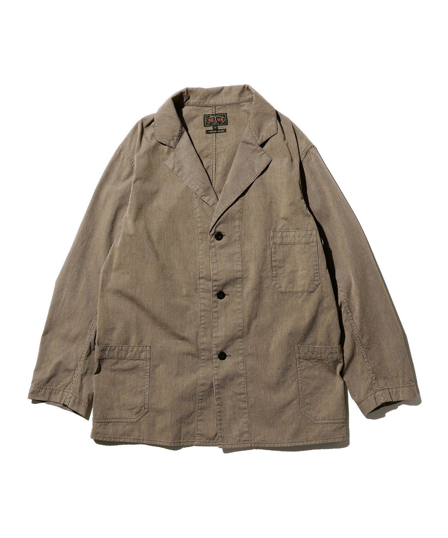 【ビームス/BEAMS / MEN】のBEAMS PLUS / コードレーン 3ボタン ワークジャケット インテリア・キッズ・メンズ・レディースファッション・服の通販 founy(ファニー) 　ファッション　Fashion　メンズファッション　MEN　ジャケット　Jacket　パターン　Pattern　ワーク　Work　BROWN|ID: prp329100004131029 ipo3291000000028249525