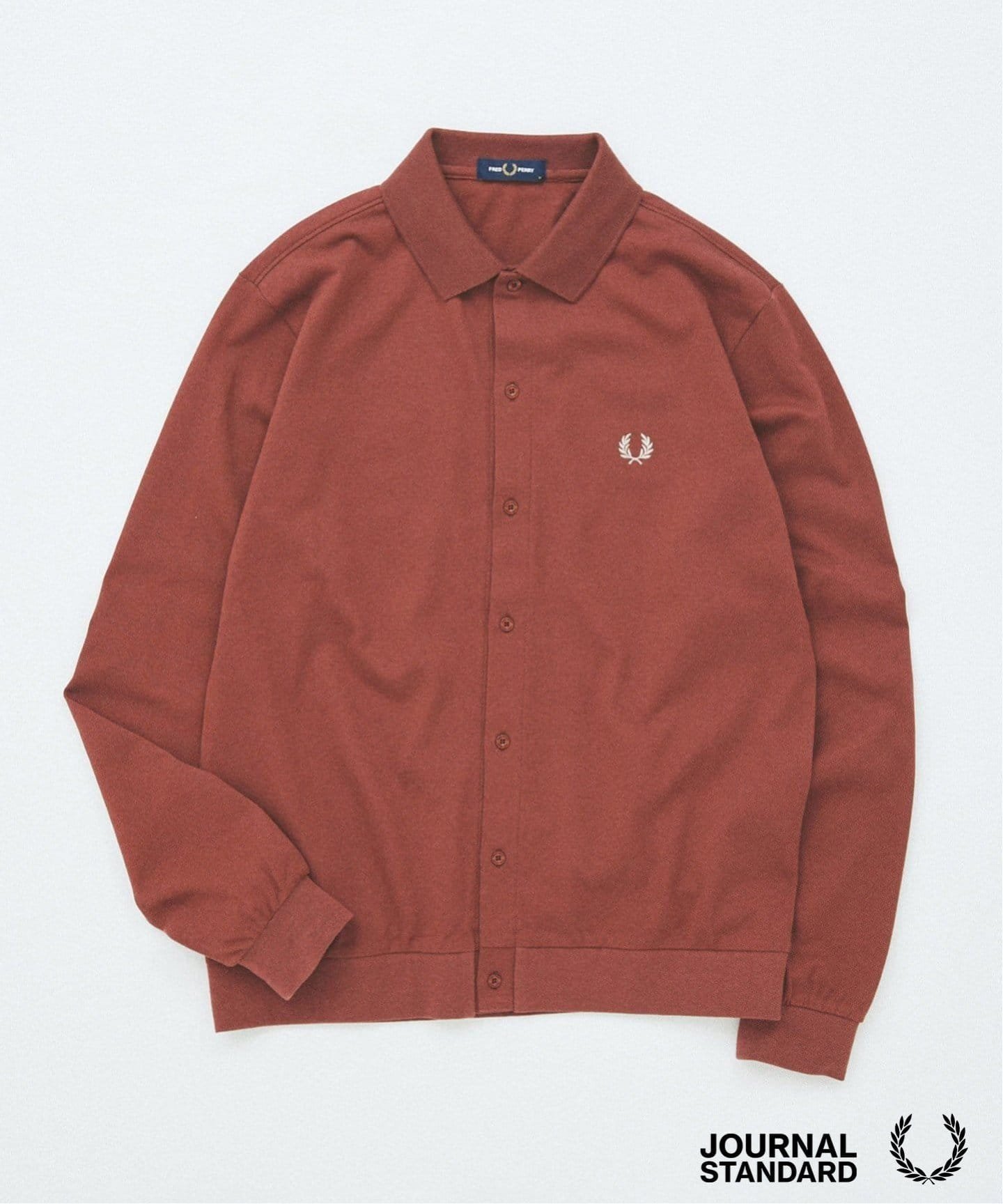 【ジャーナルスタンダード/JOURNAL STANDARD / MEN】のFRED PERRY for JOURNAL STANDARD ポロカーディガン インテリア・キッズ・メンズ・レディースファッション・服の通販 founy(ファニー) 　ファッション　Fashion　メンズファッション　MEN　インナー　Inner　カーディガン　Cardigan　バランス　Balance　フィット　Fit　ブラウジング　Browsing　ベスト　Vest　ポロシャツ　Polo Shirt　リラックス　Relax　別注　Special Order　定番　Standard　羽織　Haori　鹿の子　Pique　ブラウン|ID: prp329100004131030 ipo3291000000028249545