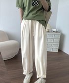 【ミニミニストア/miniministore】のワイドパンツ レディースキャロットパンツ 人気、トレンドファッション・服の通販 founy(ファニー) ファッション Fashion レディースファッション WOMEN パンツ Pants S/S・春夏 Ss・Spring/Summer おすすめ Recommend カットソー Cut And Sew ギャザー Gather ベーシック Basic ポロシャツ Polo Shirt リラックス Relax ワイド Wide 半袖 Short Sleeve 夏 Summer 春 Spring 楽ちん Easy 無地 Plain Color thumbnail オフホワイト|ID: prp329100004131077 ipo3291000000028249957