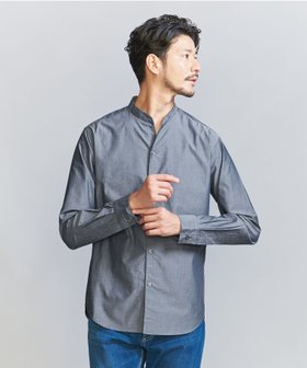 【ビューティ&ユース ユナイテッドアローズ/BEAUTY&YOUTH / UNITED ARROWS / MEN】の【WEB限定 WARDROBE SMART】コットン ポプリン バンドカラー スキッパー シャツ 人気、トレンドファッション・服の通販 founy(ファニー) ファッション Fashion メンズファッション MEN インナー Inner ジャケット Jacket スキッパー Skipper スマート Smart スラックス Slacks デニム Denim バランス Balance パターン Pattern ファブリック Fabric ブロード Broad おすすめ Recommend ビジネス 仕事 通勤 Business |ID:prp329100004131115