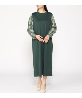 【クロコダイル/CROCODILE】のCROCODILE LADIES/ドッキング ワンピース 人気、トレンドファッション・服の通販 founy(ファニー) ファッション Fashion レディースファッション WOMEN ワンピース Dress おすすめ Recommend カットソー Cut And Sew チェック Check ドッキング Docking エレガント 上品 Elegant |ID:prp329100004131274