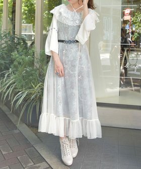 【アクシーズファム/axes femme】のオーナメント柄レース重ワンピース 人気、トレンドファッション・服の通販 founy(ファニー) ファッション Fashion レディースファッション WOMEN ワンピース Dress おすすめ Recommend アクセサリー Accessories インナー Inner エレガント 上品 Elegant シャーリング Shirring チュール Tulle フィット Fit フレア Flare プリント Print リボン Ribbon レース Race ヴィンテージ Vintage |ID:prp329100004131309