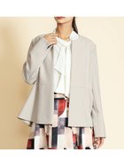 【ヴァン/Vin】のハイストレッチノーカラーペプラムジャケット 人気、トレンドファッション・服の通販 founy(ファニー) ファッション Fashion レディースファッション WOMEN アウター Coat Outerwear ジャケット Jackets エレガント 上品 Elegant ジャケット Jacket セレモニー Ceremony ビジネス 仕事 通勤 Business フレア Flare フロント Front ペプラム Peplum thumbnail グレージュ|ID: prp329100004132688 ipo3291000000028772569