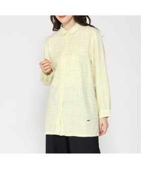 【クロコダイル/CROCODILE】のCROCODILE LADIES/ツイル チェック柄 チュニック 人気、トレンドファッション・服の通販 founy(ファニー) ファッション Fashion レディースファッション WOMEN トップス・カットソー Tops/Tshirt イエロー Yellow シンプル Simple チェック Check チュニック Tunic ツイル Twill デニム Denim 吸水 Water Absorption |ID:prp329100004132771