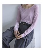 【ラ トータリテ/La TOTALITE】の2wayネックベロアカットソー 人気、トレンドファッション・服の通販 founy(ファニー) ファッション Fashion レディースファッション WOMEN トップス・カットソー Tops/Tshirt カットソー Cut and Sewn ベロア Velour 2024年 2024 2024-2025秋冬・A/W Aw/Autumn/Winter/Fw/Fall/2024-2025 A/W・秋冬 Aw・Autumn/Winter・Fw・Fall-Winter インナー Inner シンプル Simple ジャケット Jacket フェミニン Feminine フレア Flare ベロア Velor ボトム Bottom thumbnail パープル B|ID: prp329100004133405 ipo3291000000028444111