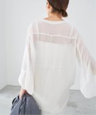 【イエナ/IENA】のシアーシフォン リブネックブラウス 人気、トレンドファッション・服の通販 founy(ファニー) ファッション Fashion レディースファッション WOMEN トップス・カットソー Tops/Tshirt シャツ/ブラウス Shirts/Blouses 2024年 2024 2024-2025秋冬・A/W Aw/Autumn/Winter/Fw/Fall/2024-2025 インナー Inner シアー Sheer シフォン Chiffon シルク Silk ジャケット Jacket ベスト Vest ラウンド Round エレガント 上品 Elegant thumbnail ホワイト|ID: prp329100004133430 ipo3291000000028281700