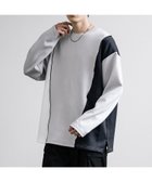 【ロッキーモンロー/Rocky Monroe】のメローステッチ・異素材切替長袖Tシャツ 人気、トレンドファッション・服の通販 founy(ファニー) ファッション Fashion レディースファッション WOMEN トップス・カットソー Tops/Tshirt シャツ/ブラウス Shirts/Blouses ロング / Tシャツ T-Shirts カーゴパンツ Cargo Pants 切替 Switching 吸水 Water Absorption シンプル Simple ストレッチ Stretch デニム Denim トレンド Trend 長袖 Long Sleeve フォルム Form プリーツ Pleats メンズ Mens リラックス Relax おすすめ Recommend thumbnail A-2.L.グレー|ID: prp329100004133760 ipo3291000000028282866