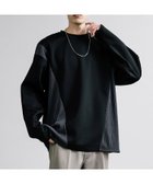 【ロッキーモンロー/Rocky Monroe】のメローステッチ・異素材切替長袖Tシャツ 人気、トレンドファッション・服の通販 founy(ファニー) ファッション Fashion レディースファッション WOMEN トップス・カットソー Tops/Tshirt シャツ/ブラウス Shirts/Blouses ロング / Tシャツ T-Shirts カーゴパンツ Cargo Pants 切替 Switching 吸水 Water Absorption シンプル Simple ストレッチ Stretch デニム Denim トレンド Trend 長袖 Long Sleeve フォルム Form プリーツ Pleats メンズ Mens リラックス Relax おすすめ Recommend thumbnail B-3.ブラック|ID: prp329100004133760 ipo3291000000028282870