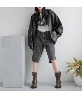 【ローリーズファーム/LOWRYS FARM】のレザーZIPドロストブルゾン 人気、トレンドファッション・服の通販 founy(ファニー) ファッション Fashion レディースファッション WOMEN アウター Coat Outerwear ブルゾン Blouson/Jackets ショルダー Shoulder トレンド Trend ドロップ Drop ハーフ Half バランス Balance バルーン Balloon ビンテージ Vintage フェイクレザー Faux Leather ミドル Middle |ID:prp329100004133772