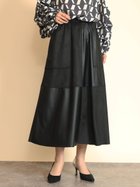 【ヴァン/Vin】のパッチワークデザインフレアスカート 人気、トレンドファッション・服の通販 founy(ファニー) ファッション Fashion レディースファッション WOMEN スカート Skirt Aライン/フレアスカート Flared A-Line Skirts エレガント 上品 Elegant ドッキング Docking フェイクレザー Faux Leather フレア Flare ポケット Pocket 軽量 Lightweight thumbnail ブラック|ID: prp329100004134022 ipo3291000000028571270