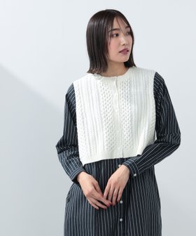 【ビームス ハート/BEAMS HEART】のニットベスト * ストライプ柄ワンピース セット(セットアイテム) 24AW 人気、トレンドファッション・服の通販 founy(ファニー) ファッション Fashion レディースファッション WOMEN アウター Coat Outerwear 2024年 2024 2024-2025秋冬・A/W Aw/Autumn/Winter/Fw/Fall/2024-2025 おすすめ Recommend くるぶし Ankle クロップド Cropped ストライプ Stripe ストレート Straight デニム Denim トレンド Trend ドッキング Docking ベスト Vest |ID:prp329100004134085