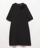 【ランバンコレクション/LANVIN COLLECTION】のサテンジョーゼットコサージュ付ワンピース 人気、トレンドファッション・服の通販 founy(ファニー) ファッション Fashion レディースファッション WOMEN ワンピース Dress サテン Satin シルク Silk ジョーゼット Georgette thumbnail ブラック|ID: prp329100004134094 ipo3291000000028284996