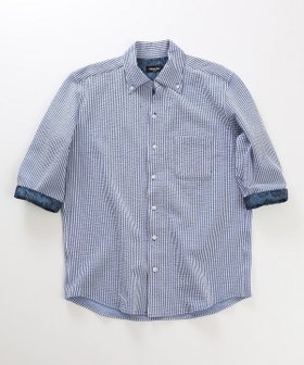 【メンズビギトーキョー/Men's Bigi / MEN】の【COOLMAX】ニットサッカー7分袖シャツ 人気、トレンドファッション・服の通販 founy(ファニー) ファッション Fashion メンズファッション MEN おすすめ Recommend カフス Cuffs サッカー Soccer シンプル Simple ストレッチ Stretch スラックス Slacks デニム Denim ペイズリー Paisley ヨーク Yoke 吸水 Water Absorption 夏 Summer 定番 Standard |ID:prp329100004134699