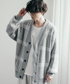 【ロッキーモンロー/Rocky Monroe】のオーバーサイズ 総柄Vネックニットカーディガン 人気、トレンドファッション・服の通販 founy(ファニー) ファッション Fashion レディースファッション WOMEN トップス・カットソー Tops/Tshirt ニット Knit Tops カーディガン Cardigans Vネック V-Neck おすすめ Recommend チェック Check ブロッキング Blocking リラックス Relax thumbnail B-6.グレー|ID: prp329100004134730 ipo3291000000028642630