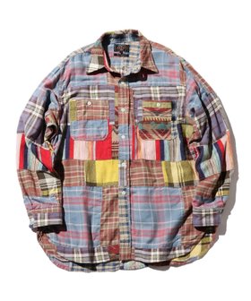 【ビームス/BEAMS / MEN】のインディアン フランネル パッチワーク ワークシャツ 人気、トレンドファッション・服の通販 founy(ファニー) ファッション Fashion メンズファッション MEN インド India クラシック Classic チェック Check ツイル Twill ネイティブ Native パッチワーク Patchwork フィット Fit ワーク Work |ID:prp329100004134748