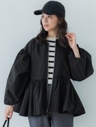 【コカ/COCA】のポリエステルポプリンバルーンスリーブギャザージャケット 人気、トレンドファッション・服の通販 founy(ファニー) ファッション Fashion レディースファッション WOMEN アウター Coat Outerwear ジャケット Jackets おすすめ Recommend インナー Inner ギャザー Gather ジャケット Jacket スリーブ Sleeve バルーン Balloon フェミニン Feminine ペプラム Peplum ボトム Bottom ポケット Pocket ロング Long 羽織 Haori thumbnail Black|ID: prp329100004134884 ipo3291000000028297928