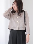 【テチチ/Te chichi】のノーカラーメッシュジャケット 人気、トレンドファッション・服の通販 founy(ファニー) ファッション Fashion レディースファッション WOMEN アウター Coat Outerwear ジャケット Jackets ジャケット Jacket ポケット Pocket メッシュ Mesh thumbnail モカ|ID: prp329100004134998 ipo3291000000028475629