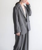 【レプシィム ローリーズファーム/LEPSIM LOWRYS FARM】の【FOR I SERIES】ストライプジャケット 人気、トレンドファッション・服の通販 founy(ファニー) ファッション Fashion レディースファッション WOMEN アウター Coat Outerwear ジャケット Jackets ジャケット Jacket ストライプ Stripe ストレッチ Stretch セットアップ Set Up ダウン Down デニム Denim ルーズ Loose thumbnail グレー15|ID: prp329100004135142 ipo3291000000028476619