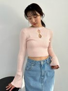 【リリーブラウン/Lily Brown】のホールデザインリブニットトップス 人気、トレンドファッション・服の通販 founy(ファニー) ファッション Fashion レディースファッション WOMEN トップス・カットソー Tops/Tshirt ニット Knit Tops グラデーション Gradation スリーブ Sleeve フィット Fit フレア Flare フロント Front ミックス Mix 今季 This Season thumbnail PNK[066]|ID: prp329100004135167 ipo3291000000028300408