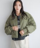 【ローリーズファーム/LOWRYS FARM】の2WAYベストMA1 人気、トレンドファッション・服の通販 founy(ファニー) ファッション Fashion レディースファッション WOMEN アウター Coat Outerwear トップス・カットソー Tops/Tshirt ベスト/ジレ Gilets/Vests クロップド Cropped コンパクト Compact バランス Balance バルーン Balloon ベスト Vest thumbnail グリーン78|ID: prp329100004135181 ipo3291000000028300751