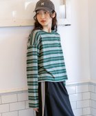 【ニコアンド/niko and】のCOLORマイスターロンTEE 人気、トレンドファッション・服の通販 founy(ファニー) ファッション Fashion レディースファッション WOMEN トップス・カットソー Tops/Tshirt ロング / Tシャツ T-Shirts A/W・秋冬 Aw・Autumn/Winter・Fw・Fall-Winter おすすめ Recommend トレンド Trend フレア Flare ボーダー Border リラックス Relax ルーズ Loose 定番 Standard 秋 Autumn/Fall 長袖 Long Sleeve thumbnail グリーンボーダー70|ID: prp329100004135208 ipo3291000000028439383