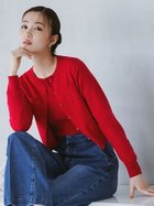 【セルフォード/CELFORD】のオリジナルロゴ刺繍カーディガン RED[046]|ID: prp329100004135272 ipo3291000000028589456